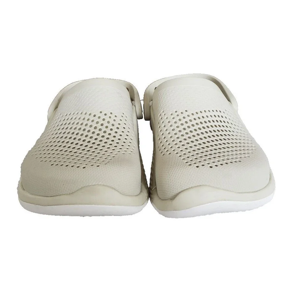 Crocs LiteRide 360 Clogs Men's Sz 9 Women's Sz 11 Beige Slip-on Comfort Sandals